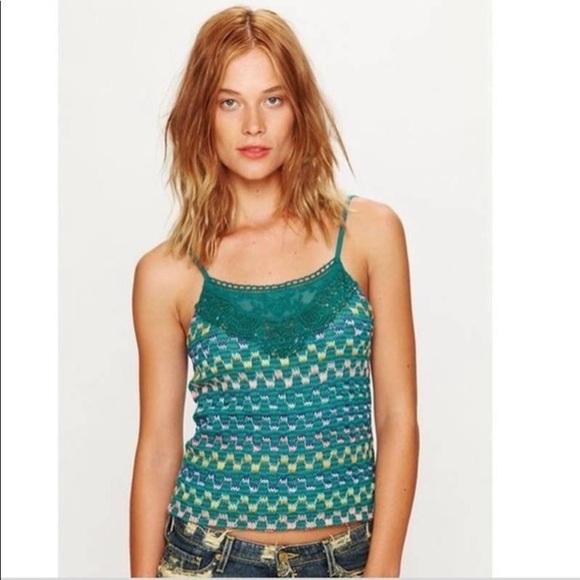 Free People Heartbeat crop Rachelle Knit Sleeveless Y2K baby tee baby doll tank - Picture 1 of 7